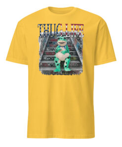Bright yellow daisy Thug Life Portland Frog Protest Shirt