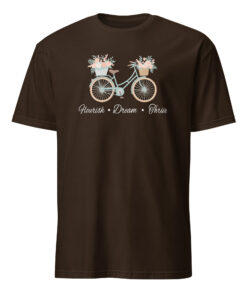 Flourish Dream Thrive FDT Anti Trump Floral Bike Shirt 9 Flourish Dream Thrive FDT Anti Trump Floral Bike Shirt in dark chocolate