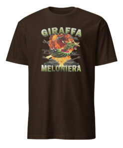 Dark chocolate Giraffa Meloniera Italian Brainrot Shirt – mildly perturbed meme fashion