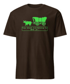 You Died Listening To RFK Jr Oregon Trail Shirt dark chocolate color