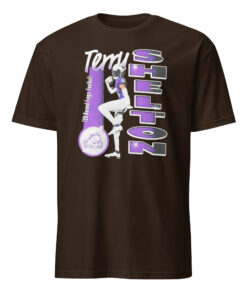 Terry Shelton TCU Horned Frogs Portrait Shirt 8 Terry Shelton TCU Horned Frogs Portrait Shirt dark chocolate color