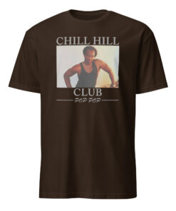 Chill Hill Club Pop Pop Dallas Cowboys Shirt in dark chocolate shade highlighting stylish design and soft cotton texture