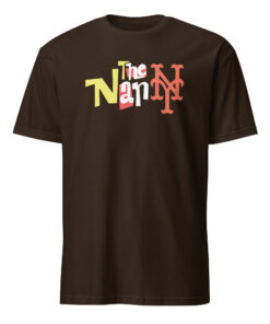 The Nanny New York Mets Shirt in Dark Chocolate – nostalgic fan tee