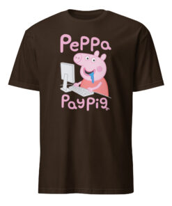Cartoon Peppa Pay Pig Shirt 6 Cartoon Peppa Pay Pig Shirt dark chocolate funny cartoon t-shirt made-to-order