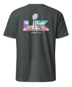 Official Bad Bunny Super Bowl 2026 Logo Shirt 19 Official Bad Bunny Super Bowl 2026 Logo Shirt dark heather color back view