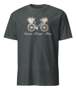 Flourish Dream Thrive FDT Anti Trump Floral Bike Shirt 10 Flourish Dream Thrive FDT Anti Trump Floral Bike Shirt in dark heather