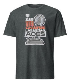 Las Vegas Aces 2025 WNBA Finals Champions Locker Room Authentic Shirt in Dark Heather