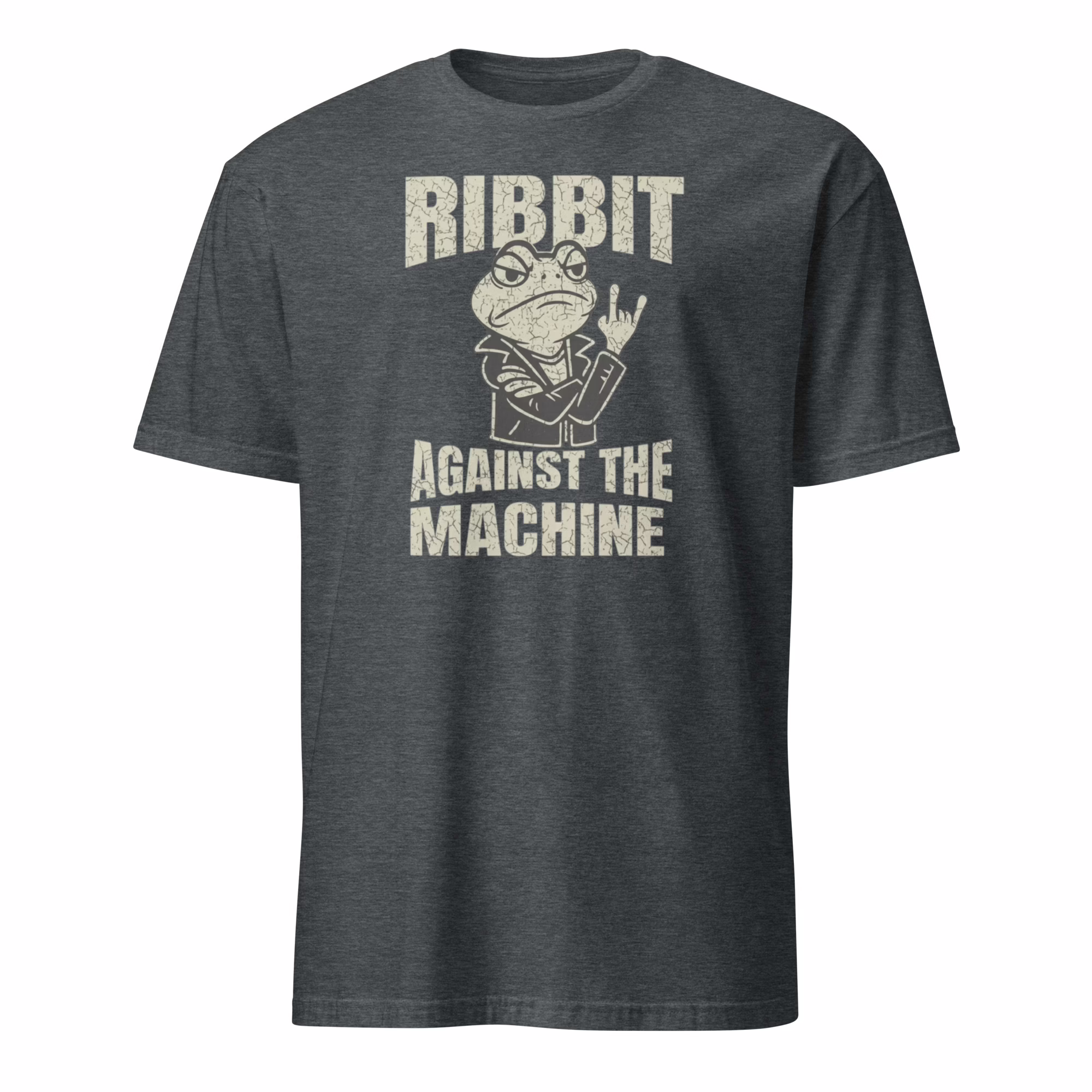 Ribbit Against The Machine Portland Frog Resist Shirt 3 Ribbit Against The Machine Portland Frog Resist Shirt dark heather color variant