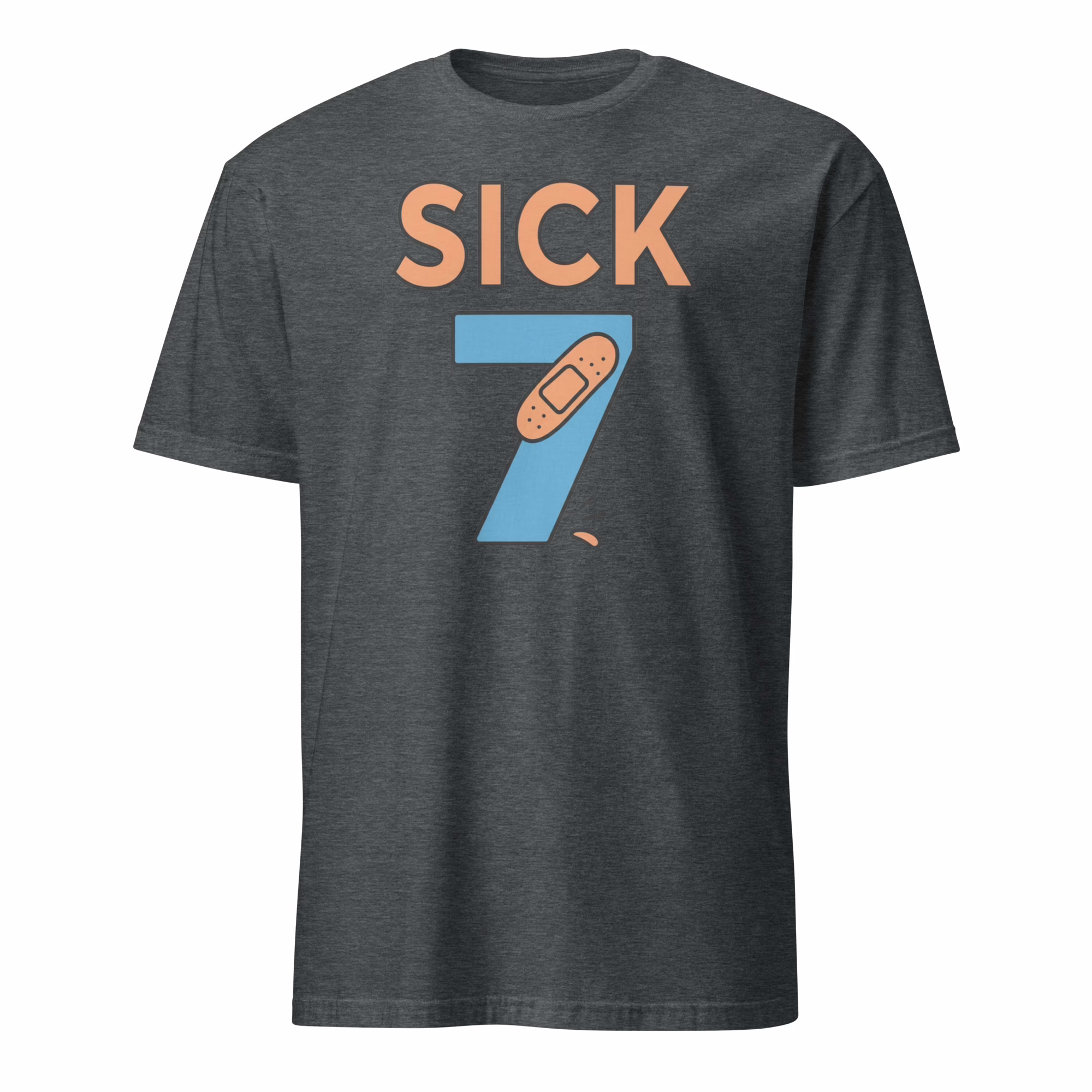 Sick Seven Meme Six Seven Fun Wordplay Shirt 3 Sick Seven Meme Six Seven Fun Wordplay Shirt dark heather blend