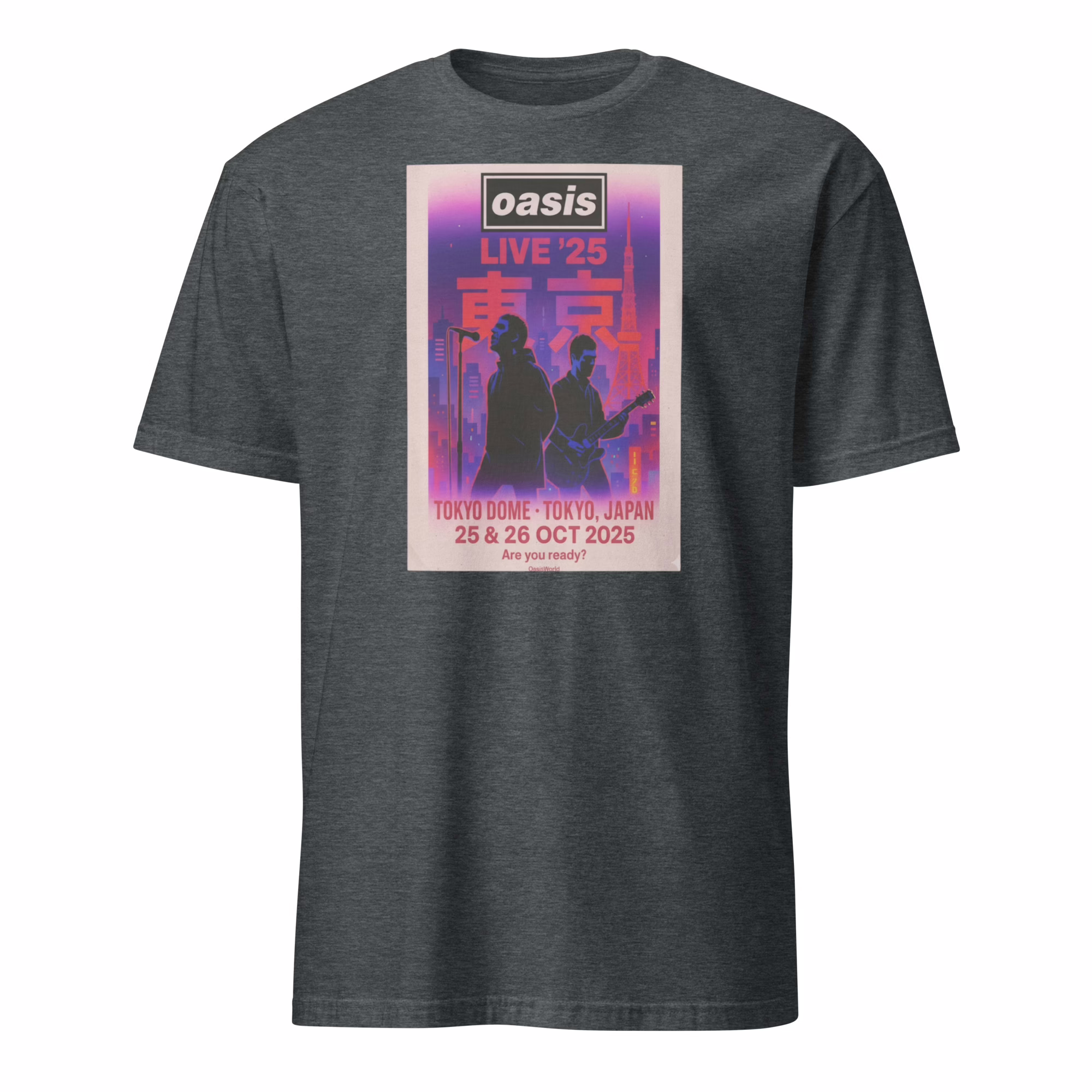 Oasis Oct 25-26 2025 Tokyo Dome In Tokyo Japan Poster Shirt 3 Oasis Oct 25–26 2025 Tokyo Dome in Tokyo Japan Poster Shirt heather