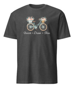 Flourish Dream Thrive FDT Anti Trump Floral Bike Shirt 12 Flourish Dream Thrive FDT Anti Trump Floral Bike Shirt in dark heather grey