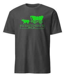 You Died Listening To RFK Jr Oregon Trail Shirt dark heather grey color