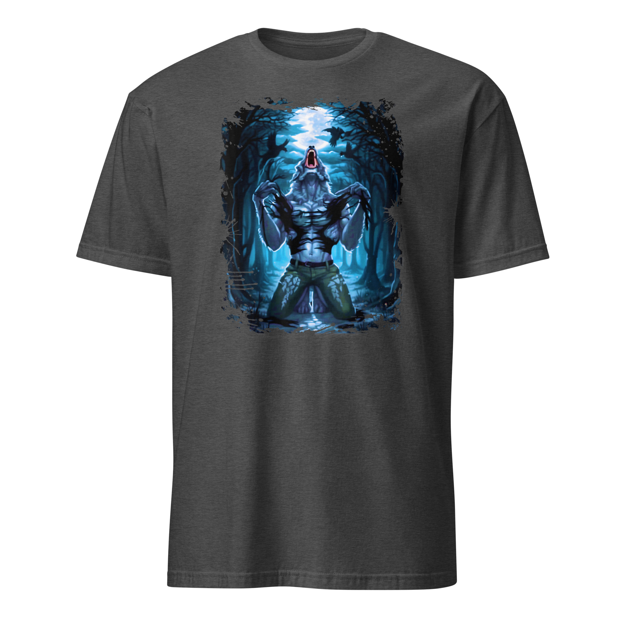 Wolf Ripping Shirt 6 Wolf Ripping Shirt meme dark heather grey