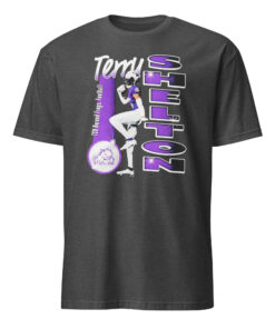 Terry Shelton TCU Horned Frogs Portrait Shirt 11 Terry Shelton TCU Horned Frogs Portrait Shirt dark heather grey color