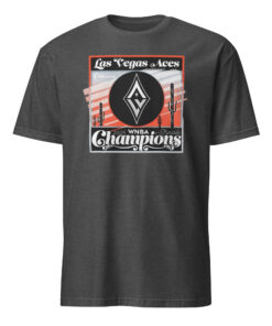 Dark Heather Grey Las Vegas Aces 2025 Sunset T-Shirt
