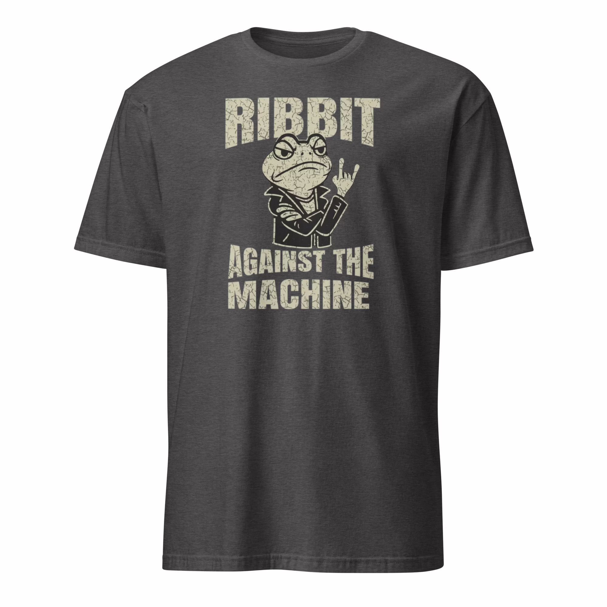 Ribbit Against The Machine Portland Frog Resist Shirt 5 Ribbit Against The Machine Portland Frog Resist Shirt dark heather grey color variant