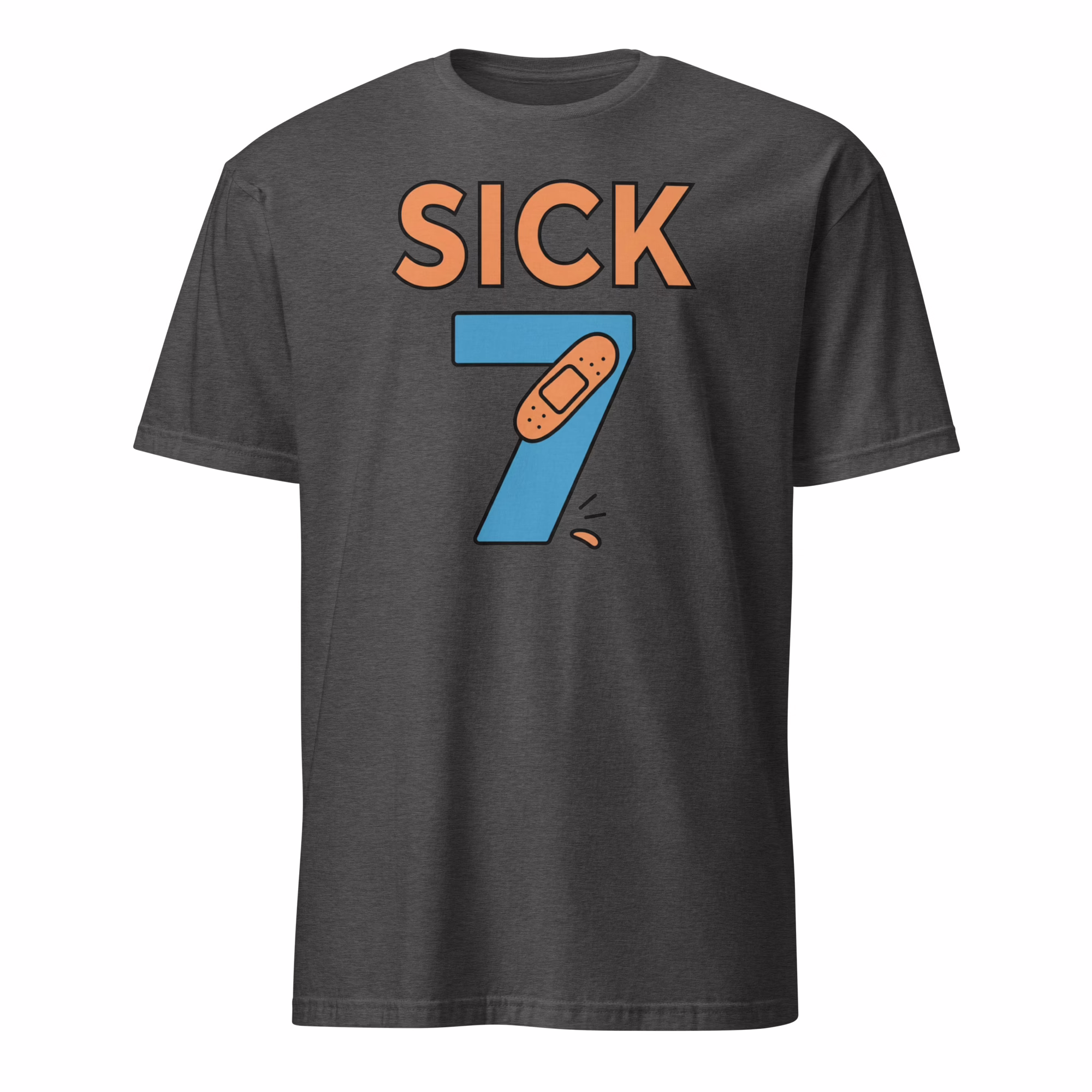 Sick Seven Meme Six Seven Fun Wordplay Shirt 5 Sick Seven Meme Six Seven Fun Wordplay Shirt dark heather grey