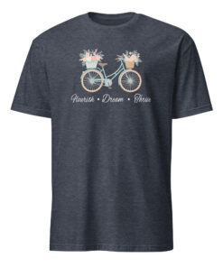 Flourish Dream Thrive FDT Anti Trump Floral Bike Shirt 11 Flourish Dream Thrive FDT Anti Trump Floral Bike Shirt in heather navy