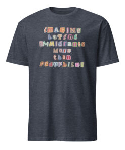Imagine Hating Immigrants Shirt 11 Imagine Hating Immigrants Shirt Heather Navy – Inclusive Activism Apparel