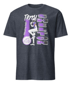 Terry Shelton TCU Horned Frogs Portrait Shirt 10 Terry Shelton TCU Horned Frogs Portrait Shirt heather navy color
