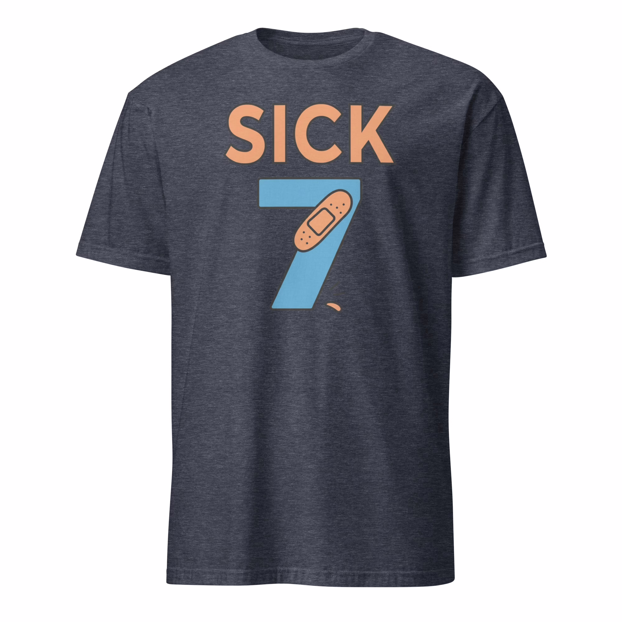 Sick Seven Meme Six Seven Fun Wordplay Shirt 4 Sick Seven Meme Six Seven Fun Wordplay Shirt heather navy color