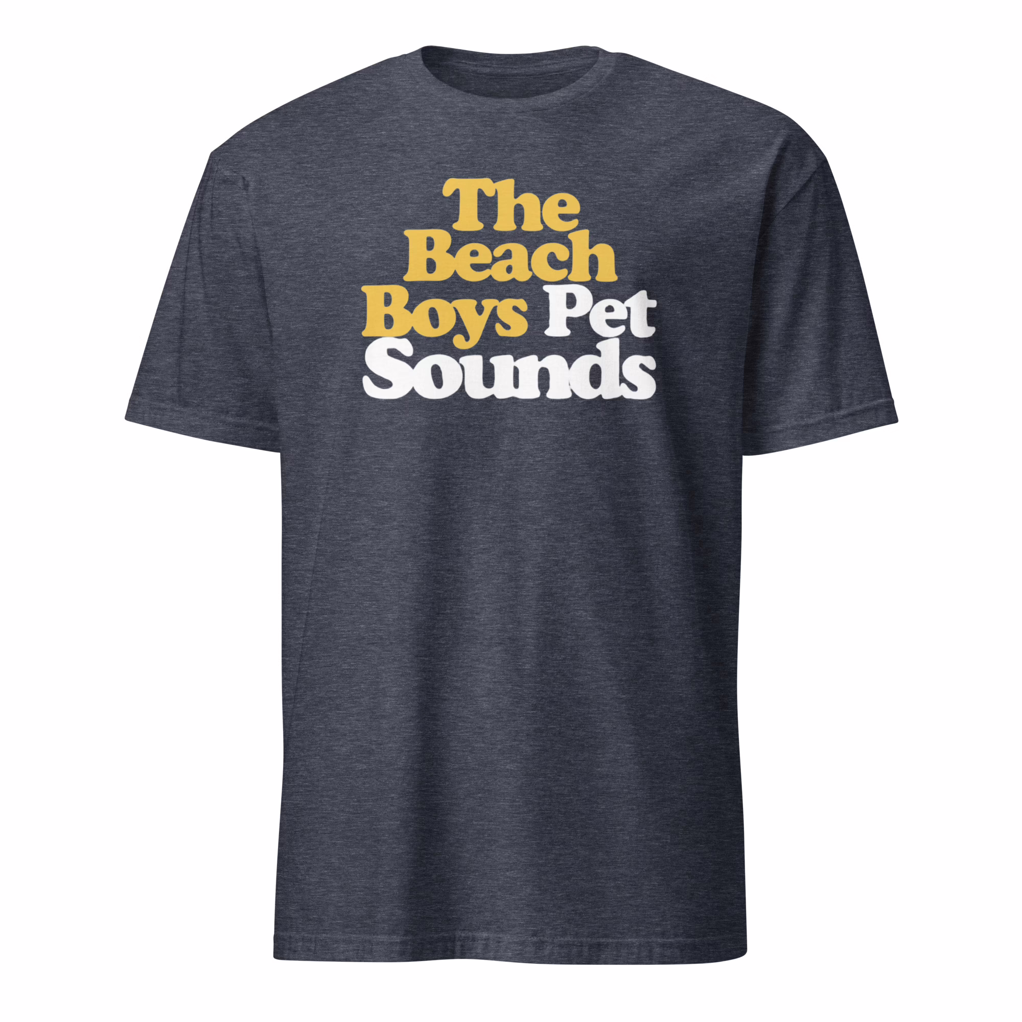 The Beach Pet Sounds T Shirt 5 The Beach Pet Sounds T Shirt heather navy – made-to-order band shirt