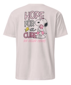 Snoopy New England Patriots Hope For A Cure Breast Cancer Shirt 26 Snoopy New England Patriots Hope For A Cure Breast Cancer Shirt