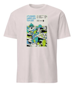 Littlefingers Asia Tour 2025 Poster Shirt ice grey color