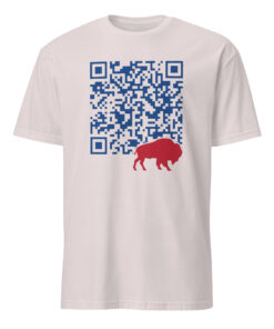 Shout QR Code Buffalo Bills Shirt ice grey – interactive Bills fan shirt