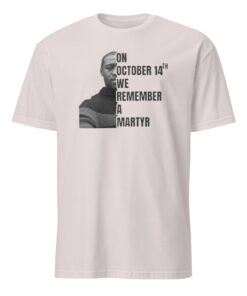 George Floyd October 14 We Remember a Martyr Shirt ice grey