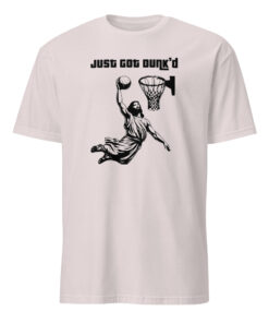 Just Got Dunkd Baptism Basketball Christian Shirt ice grey color