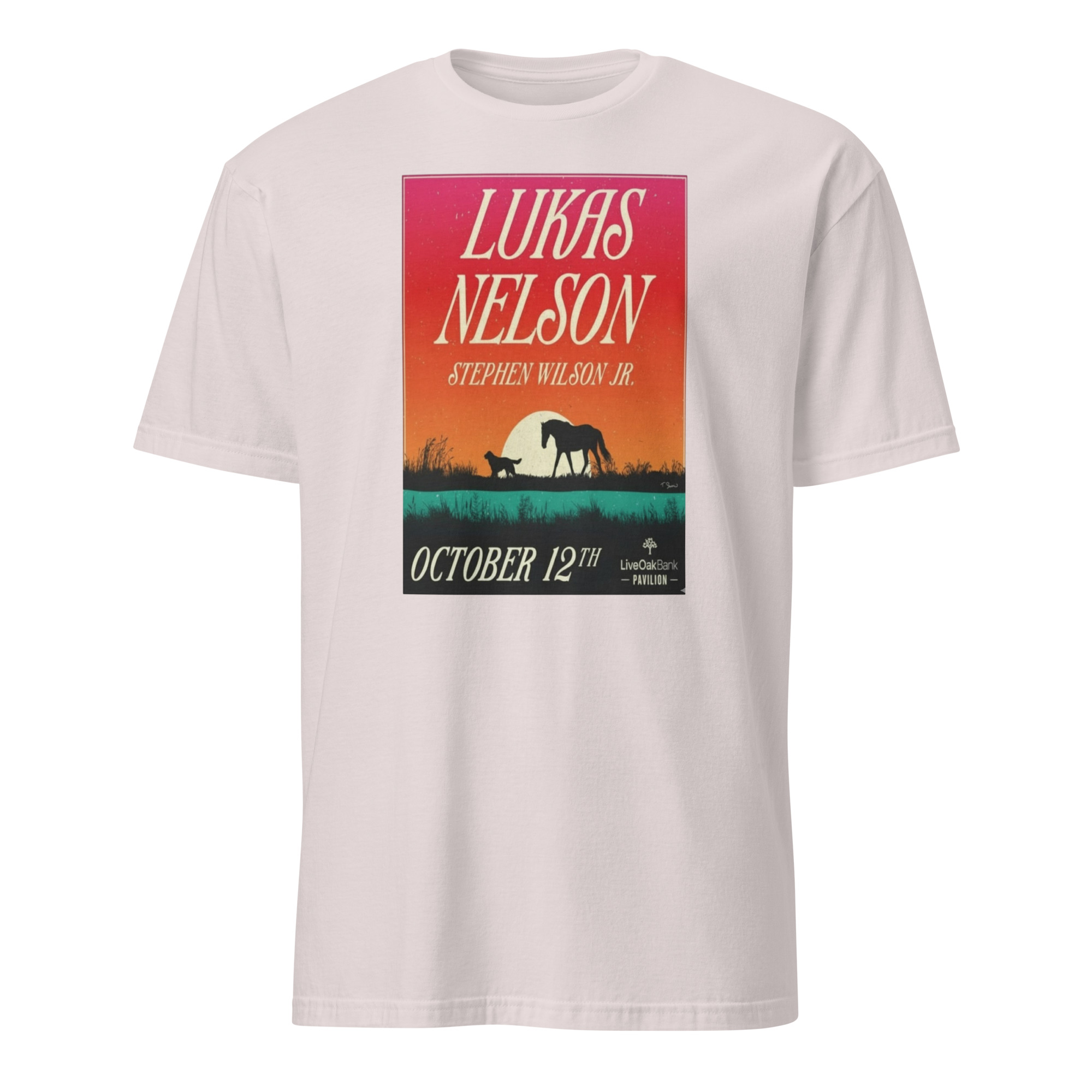 Lukas Nelson Live Oak Bank Pavilion On Oct 12 2025 Poster Shirt 3 JLucas Nelson Live Oak Bank Pavilion On Oct 12 2025 Poster Shirt ice grey variant