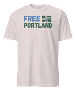 Free Portland Resistance Fight Fascism Shirt 6 Free Portland Resistance Fight Fascism Shirt ice grey color mockup