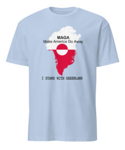 Light Blue MAGA Greenland Parody Shirt