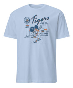 Mr. Redlegs Cincinnati Reds Mitchell & Ness Deli Style Baseball Shirt light blue