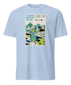 Littlefingers Asia Tour 2025 Poster Shirt light blue color