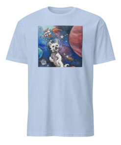 Kara Baldus Bradford In Space Shirt 9 Kara Baldus Bradford in Space Shirt Light Blue version with space design