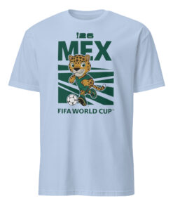 Official 2026 FIFA World Cup Mexico Mascot Shirt Light Blue Variant