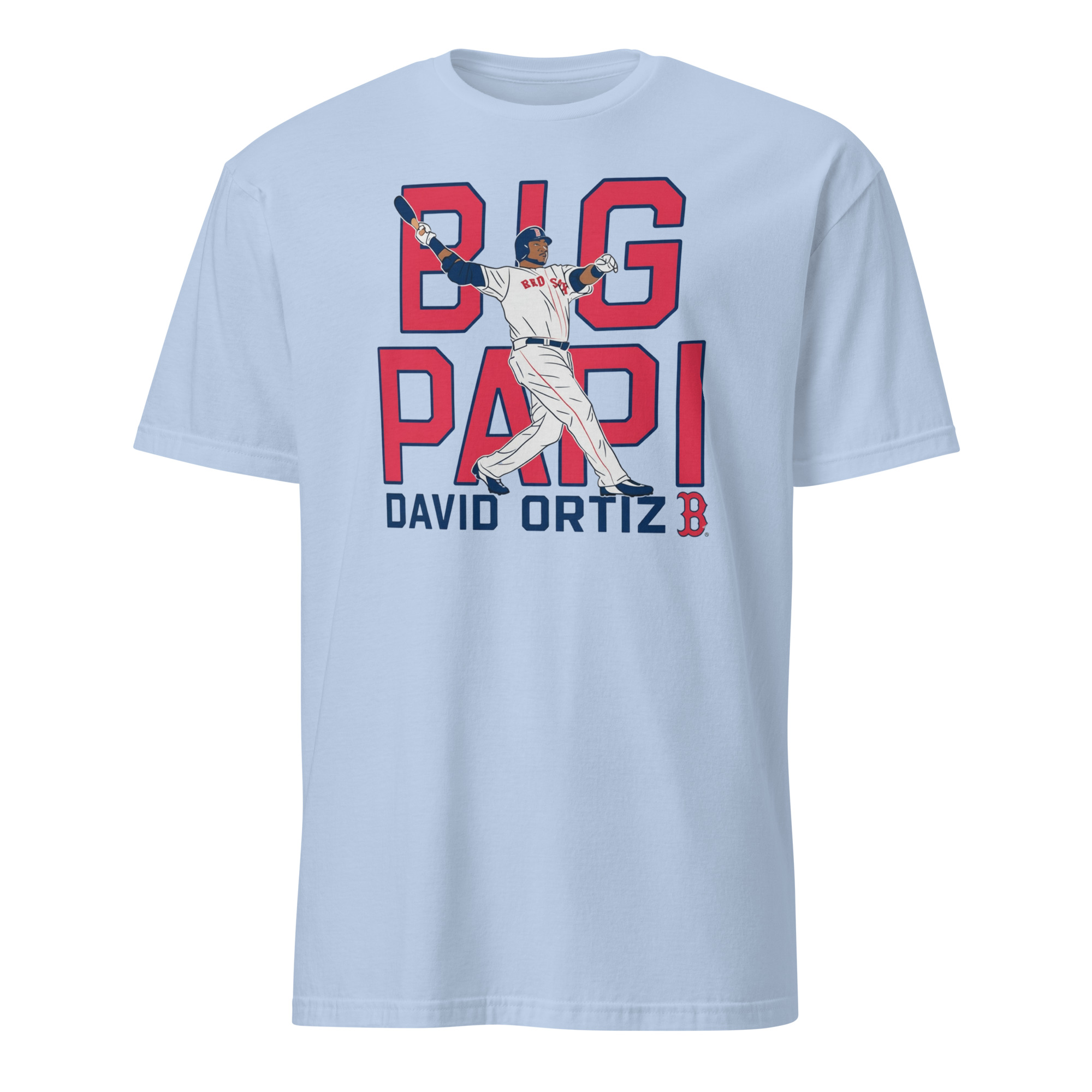 Big Papi David Ortiz Boston Red Sox Cooperstown Player Shirt 3 Big Papi David Ortiz Boston Red Sox Cooperstown Player Shirt in light blue