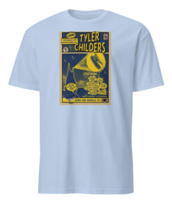 Tyler Childers Light Blue Concert Tee for Oct 10, 2025