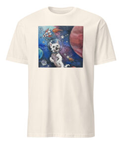 Kara Baldus Bradford In Space Shirt 13 Kara Baldus Bradford in Space Shirt Natural cotton color with space design