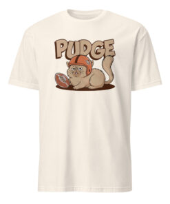 Pudge the Cat Shirt in Natural - Eco-Tone College Tee
