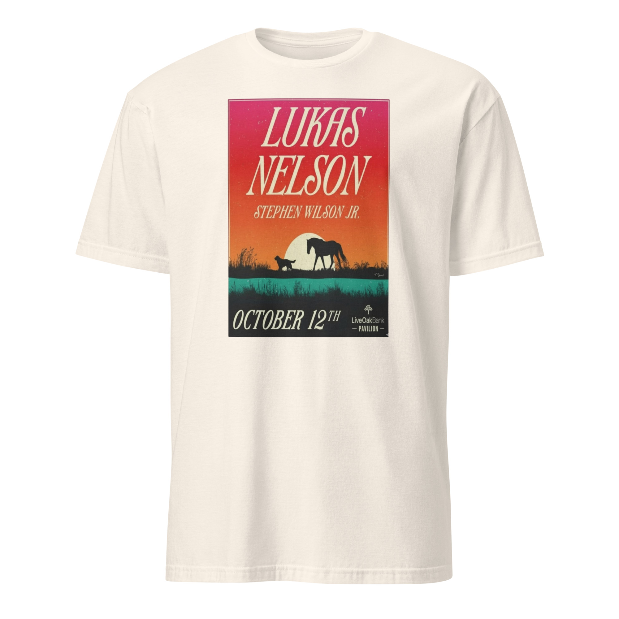 Lukas Nelson Live Oak Bank Pavilion On Oct 12 2025 Poster Shirt 4 JLucas Nelson Live Oak Bank Pavilion On Oct 12 2025 Poster Shirt natural color