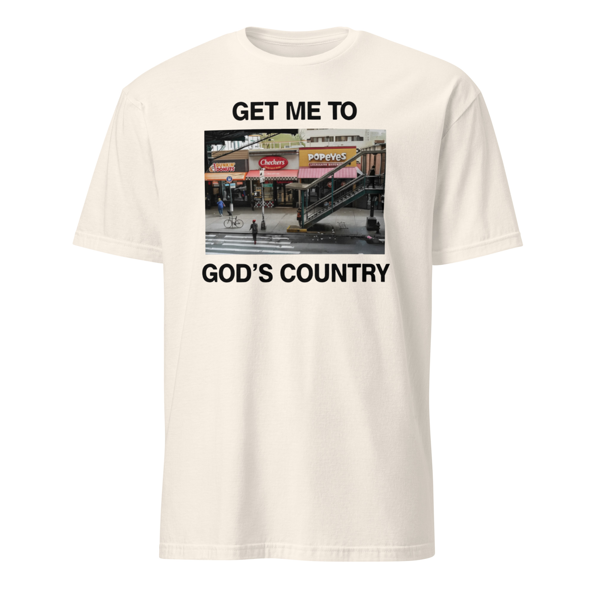 Get Me To Gods Country Shirt 4 Natural color Get Me To Gods Country Shirt soft cotton unisex tee