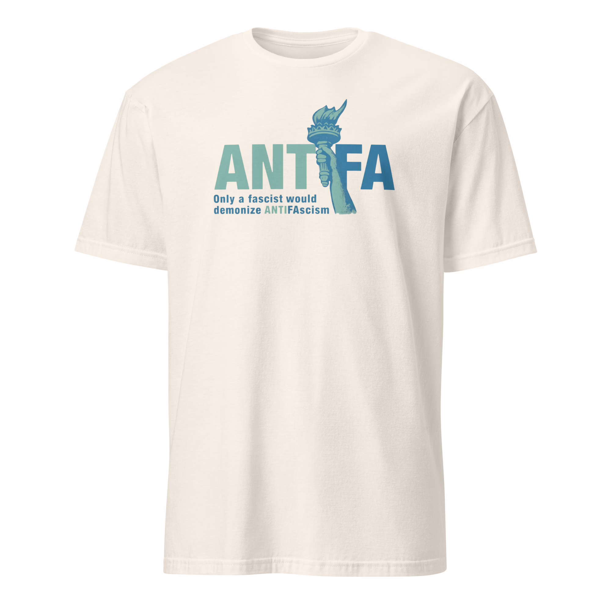 Antifa Only A Fascist Would Demonize ANTIFAscism Shirt 5 Antifa Only A Fascist Would Demonize ANTIFAscism Shirt natural variant