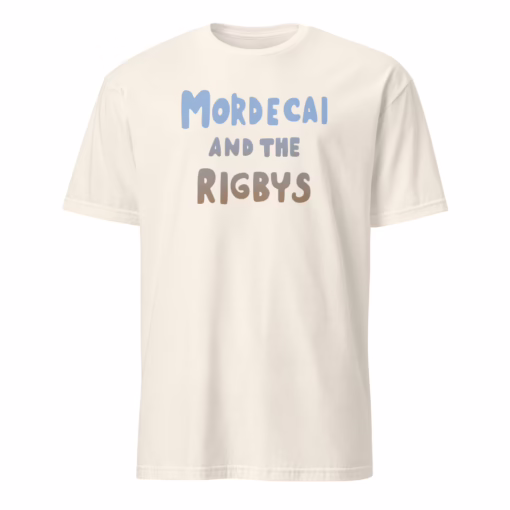 Mordecai And The Rigbys Ringer Shirt natural color mockup