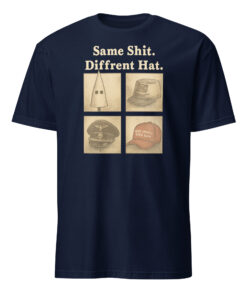 Same Shit Different Hat Anti Trump Shirt navy