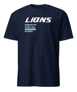 Engineered For Detroit Lions Shirt Navy – Authentic NFL Fan Gear