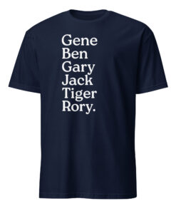 Gene Ben Gary Jack Tiger Rory Shirt navy color