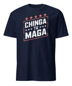 Chinga Tu Maga Shirt navy blue color